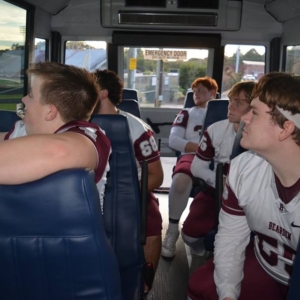 Football Team on Premier Transportation Shuttle Bus